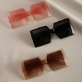 3pcs Set Three-in-One Women's Glasses Fashion Large Frame Face Flat Top Glasses