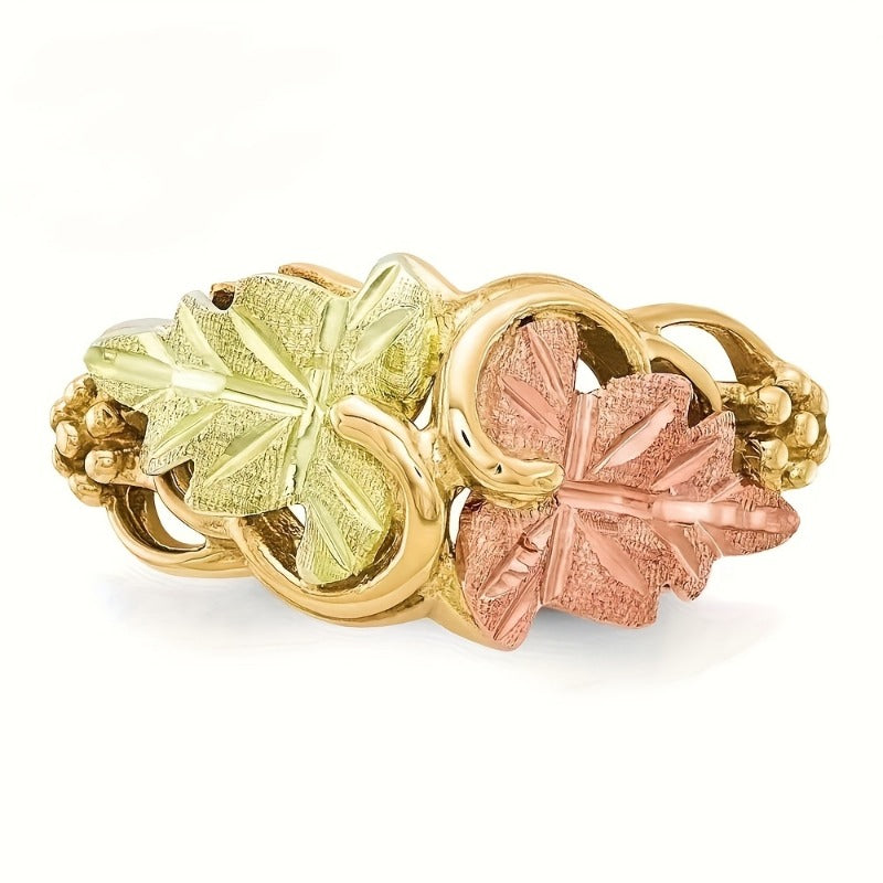 4pcs Stainless Steel Rings with Exquisite Leaf Designs - Suitable for Daily Wear And Special Occasions. They Are Excellent Gifts for Birthdays, Anniversaries And New Year'S Day (For Women, Friends, Family). Total Weight of The Product (5G)