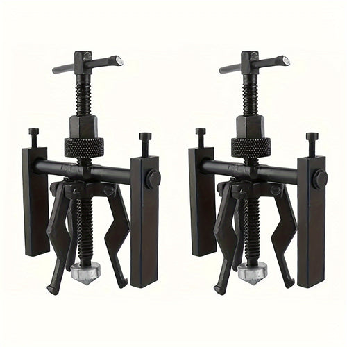 3 Jaw Gear Puller Set – Heavy Duty Bearing Puller Kit, Inner Outer Pilot Bearing Remover, Automotive Machine Tool, Wheel Hub Puller 2pcs