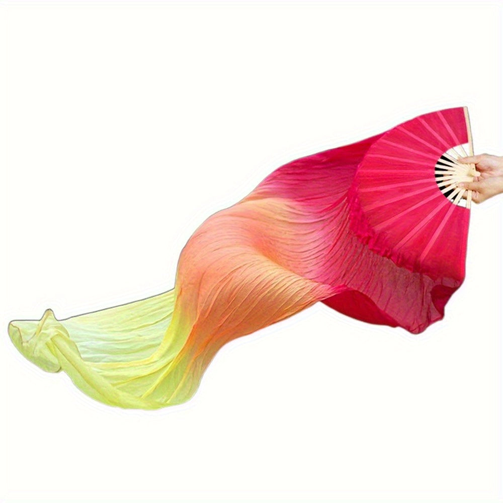 Set of 2 Folding Fans Available in 4 Colors, Ideal for Dance Events, Raves, Festivals, And Performances