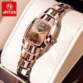 AIYSIHI Women'S Elegant And Gorgeous Glow-In-The-Dark Watch with Rhinestones And High Aesthetic Quartz Watch, a Gift for Female Friends