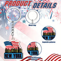 [Patriotic NYC Keychain] 25pcs NYC Metal Keychain | New York American Patriotic Souvenirs Gifts, USA Keychain, NYC Souvenir Collection Bulk