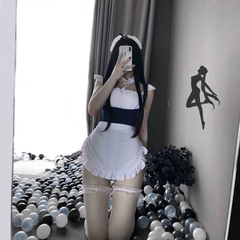 T-2360  Large size maid lingerie lace pure love maid passion set