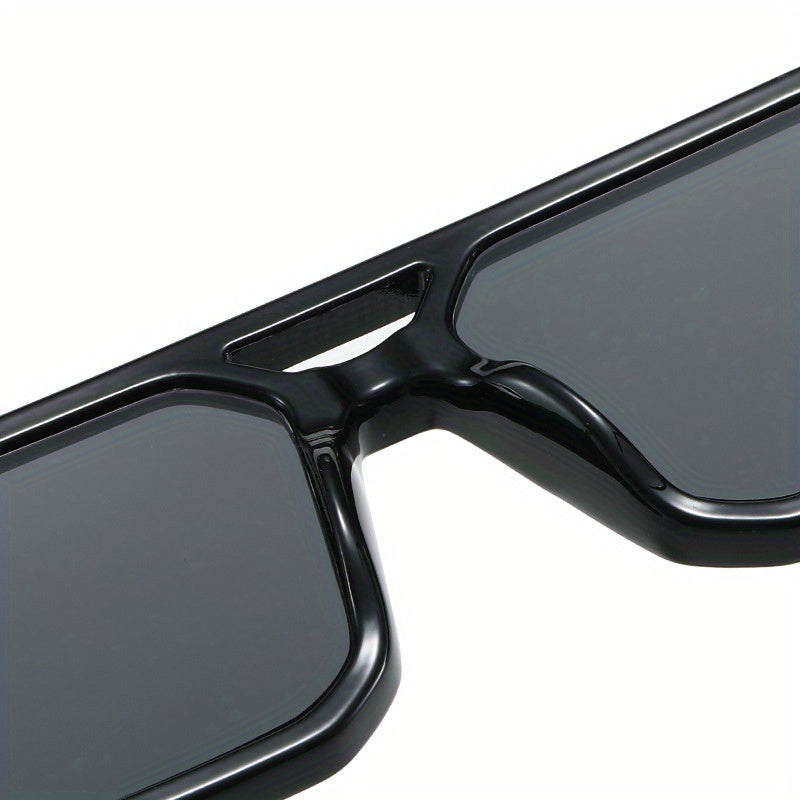 Stylish Oversized Square Frame Sunglasses for Men and Women - Protection - Unisex Retro Shades with Tortoiseshell Arms - Includes Sunglasses Case and Cleaning Cloth - Fashion Accessory for Travel, Beach, and Daily Wear