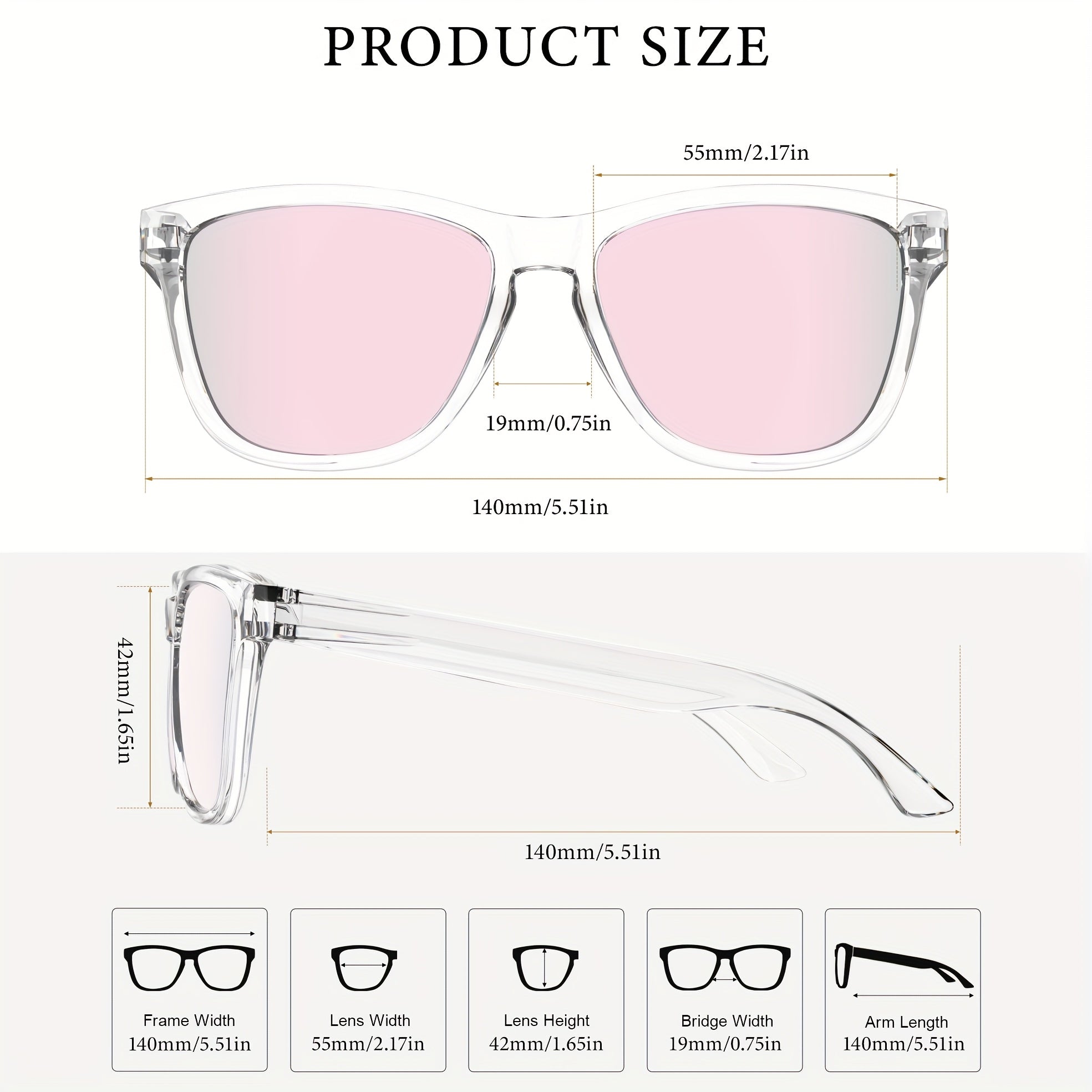 3pcs KALIYADI Valentine's Day Official Promotion Women's -Polarized -Women's Trendy for suitable for decoration,, shopping, street photography, and
