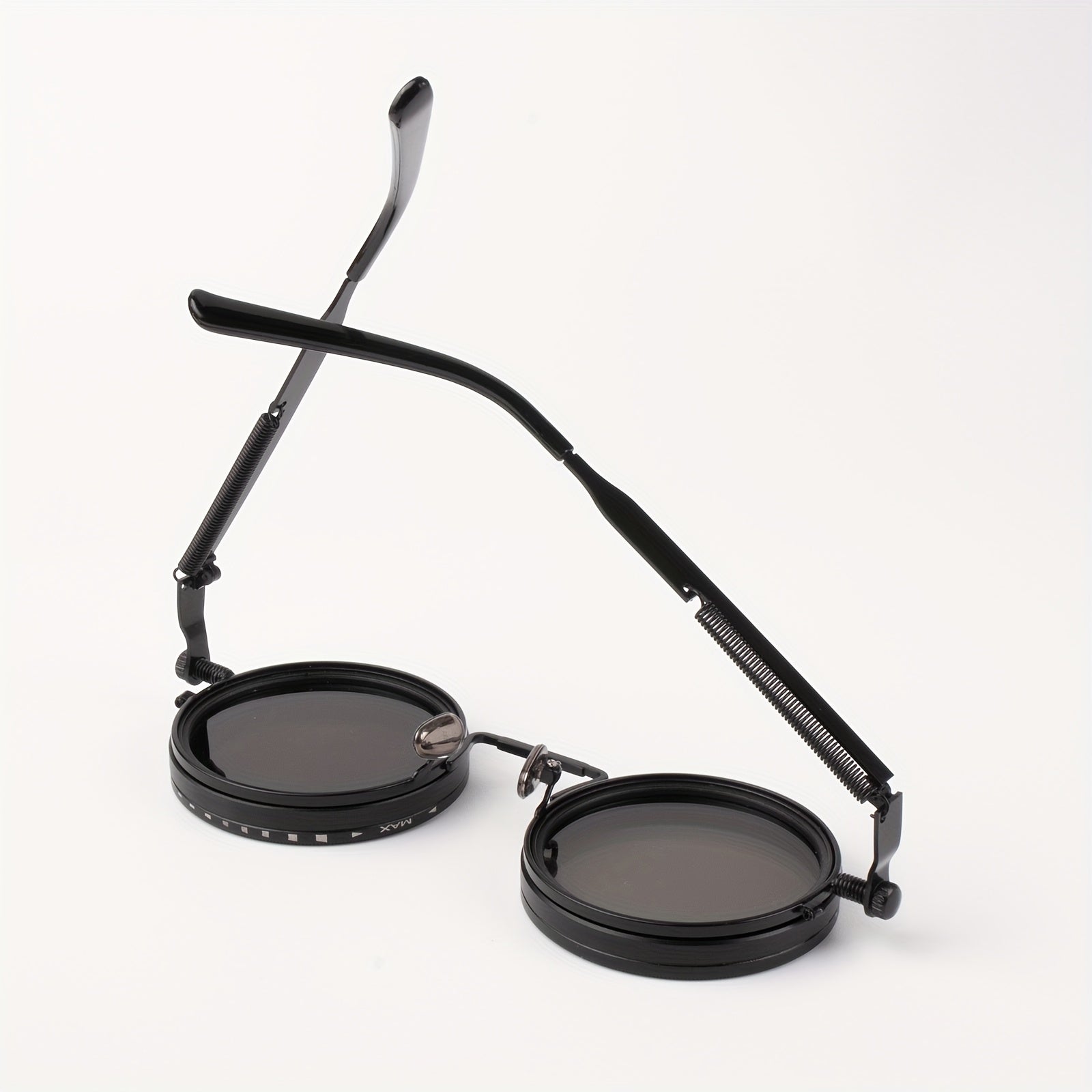 Industrial Punk Style Rotating Dimming Fashion Glasses, Spring Temple, Rotating Dimming, Flexible Adaptation to a Variety of Scenes, High Fashion