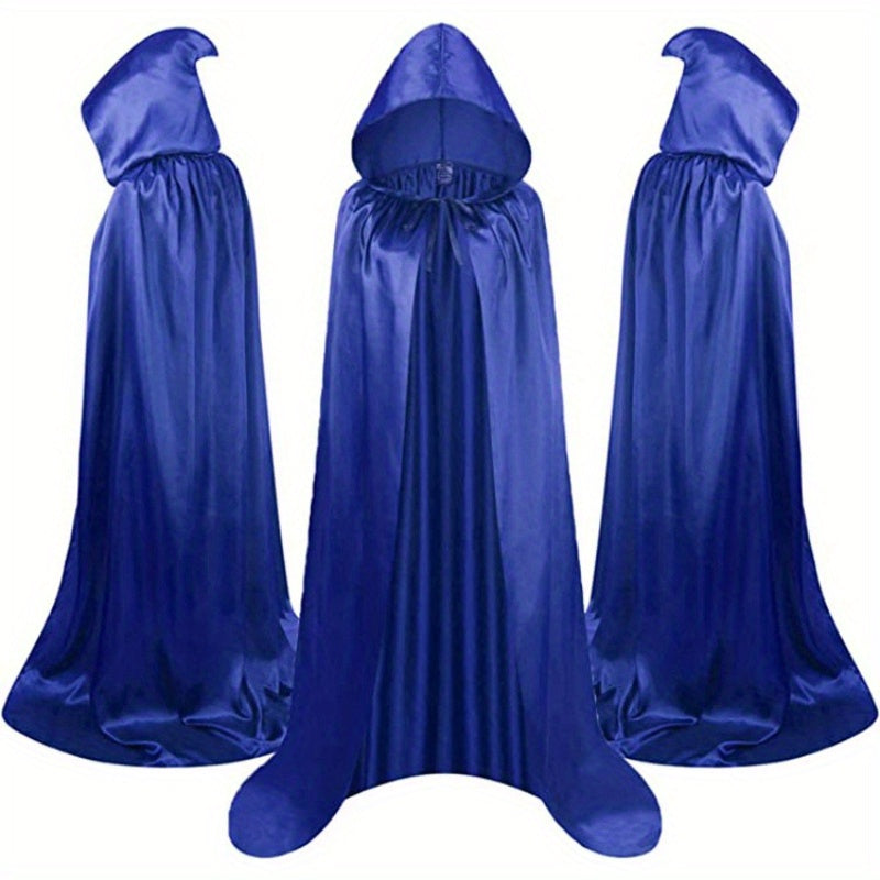 Halloween Hated Black Death Cape, 59.06inch, No Assembly/ Electricity Required, Festive Adult Party, Horror House, Carnival, Halloween Party Decoration Supplies, Gothic Style, Cosplay Lovers