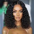 Brazilian Curly Short Wig - No Glue Naturally Closed, Soft Breathable Synthetic Hair Wig Suitable for Daily Wear,, Parties - Light Beige Tones & Look, Styling (No Adhesive Needed)
