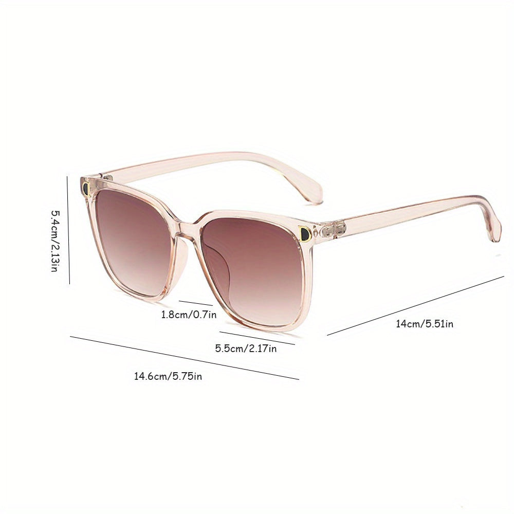 Women's Retro D-Shape Fashion Glasses Protection Anti-Reflective PC Lenses Lightweight Summer Glasses for Party, Holiday, Mother's Day & Birthday Gifts, Accessories | Stylish Eyewear | Durable Lenses