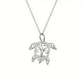 925Sterling Silver Sea Turtle Necklace - Tree of Life, Beachy, Perfect Gift for Mom, Ocean Lover (Holiday, Valentine's Day, Anniversary)
