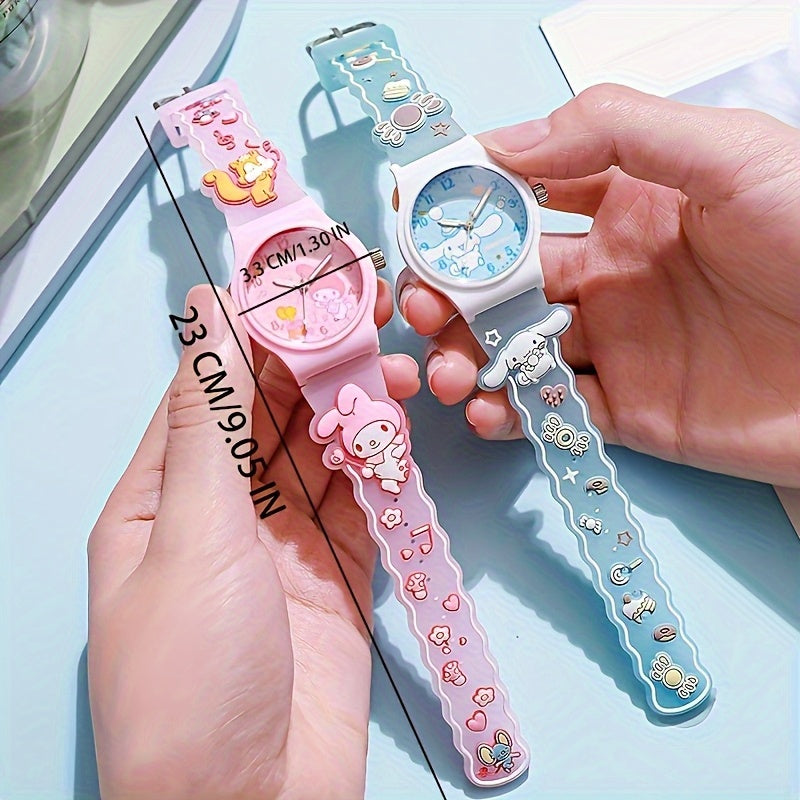 () The Best Choice for Holiday Surprise Gifts Such as Sanrio, Hello Kitty, Kuromi, Yugui Dog, Melody Children's Watch, Fashionable and Versatile Birthday Gifts, Christmas Gifts, Etc