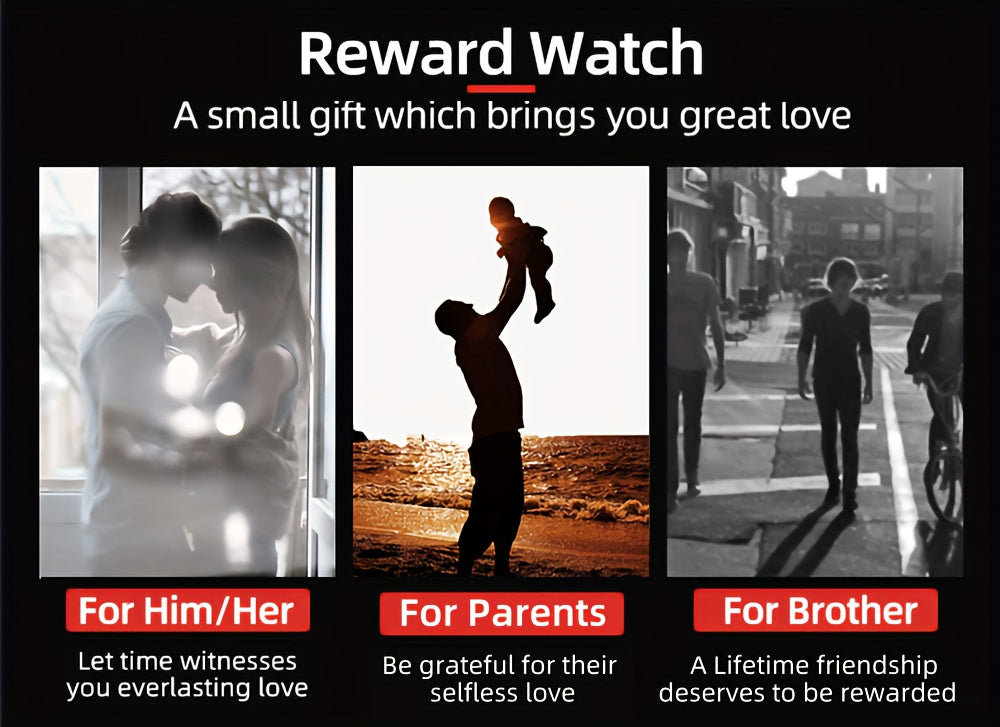 Reward REWARD VIP Black Quartz Watches For Men Sport Chronograph Luminous Wrist Watches Stainless Steel Wristwatch