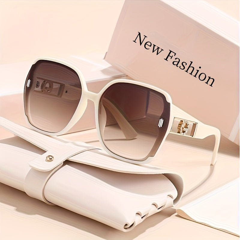 Women'S Classic Retro Rectangular Fashion Glasses - Anti-Reflective PC Lenses, Lightweight Plastic Frames, -Occasion, Party Decoration Accessory, Easy Trendy Eyewear, Anti-Glare Design, Free Eyewear Pouch And Glasses Cloth