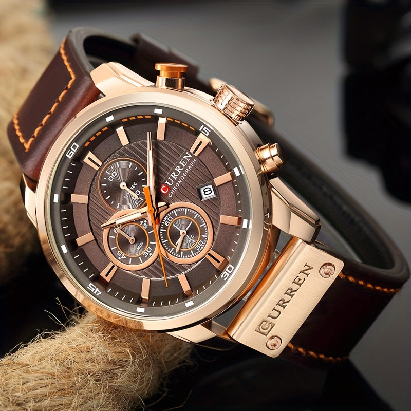 [Men | Quartz] Chronograph Sport Men Watches | Men's Wrist Date Quartz Wristwatch