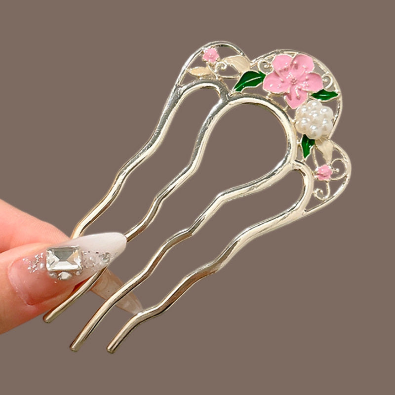6pcs of Fashionable U-shaped Hair Clips, Hair Combs for Chignon at the Back of the Head, Hairpins, Hair Sticks, Hair Ornaments, Hair Clips for Women, Suitable for Daily Wear, Party Hair Accessories, Holiday Gifts