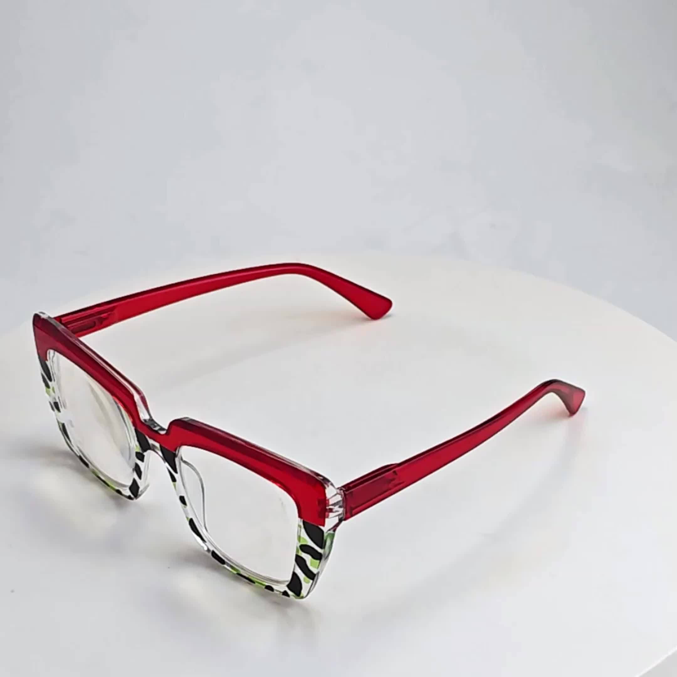 7pcs Women's Reading Glasses with Large Square Frames - Non- Everyday & Special Occasion Glasses for Driving, Parties, Work - Compatible with Presbyopia, Stylish Eyewear for Women, Party Accessories