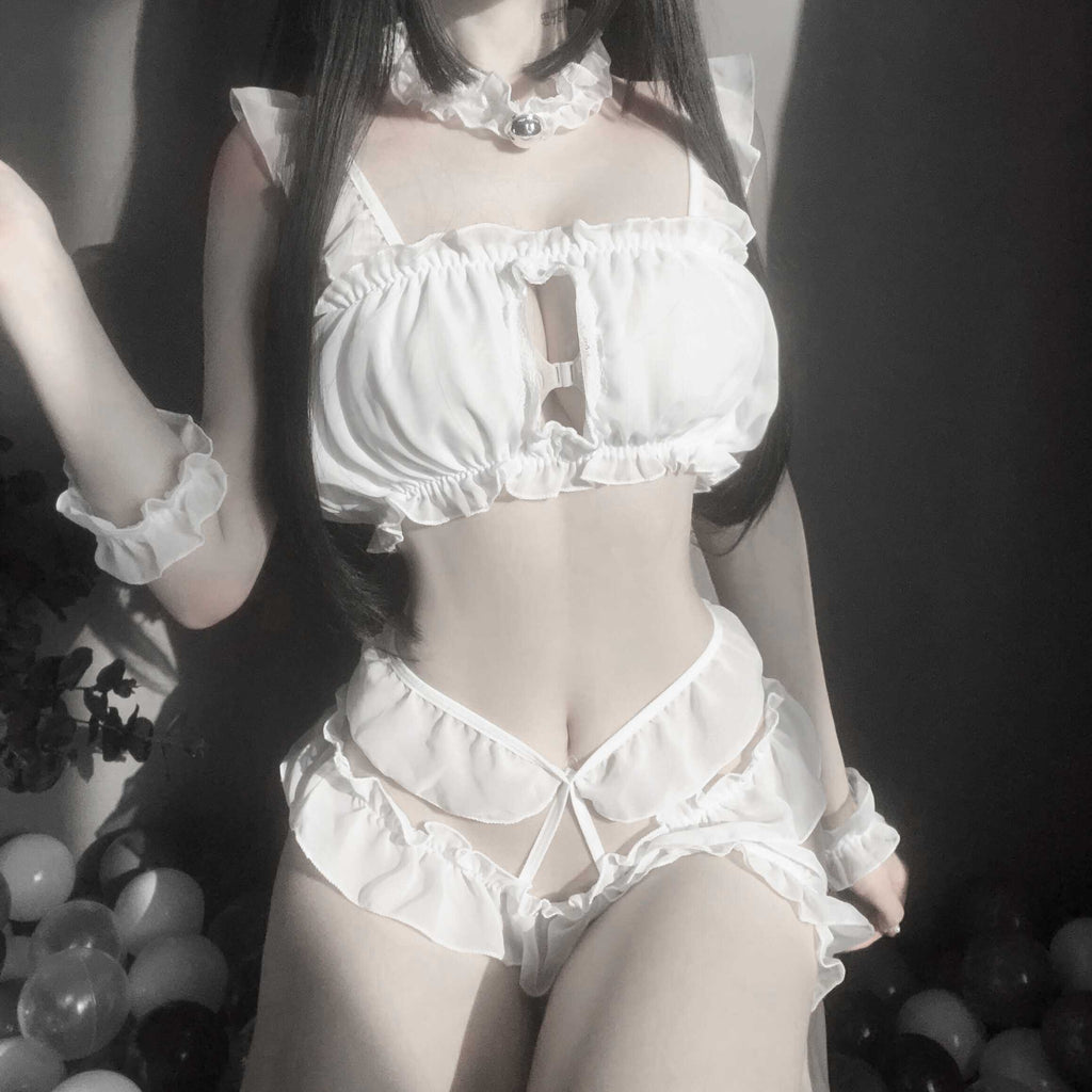 T-2226 Three-point princess cat suit love cat girl cute nightwear