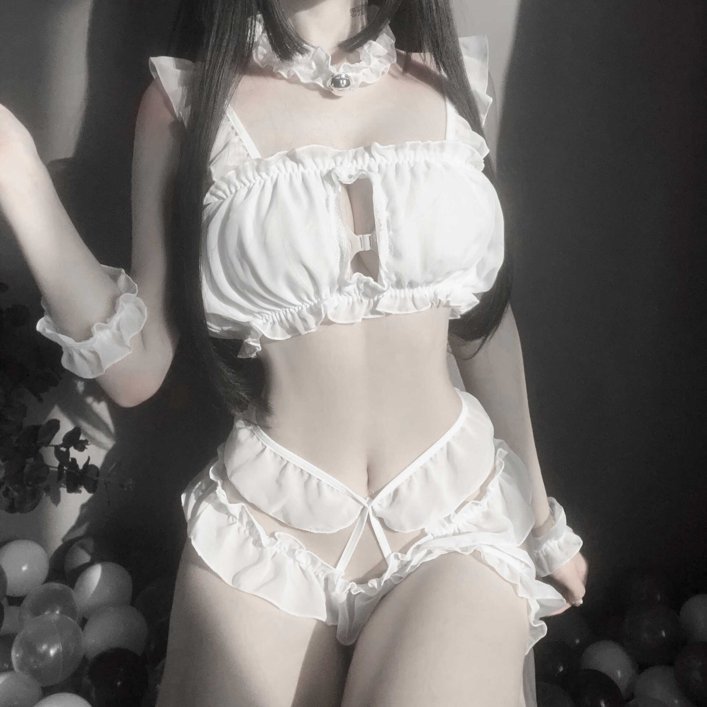T-2226 Three-point princess cat suit love cat girl cute nightwear