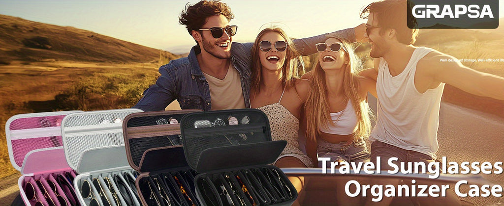 Travel Sunglasses Organizer Case for Quay Polarized Sunglasses Men Women, Trendy Sunglasse Storage Holder (Bag solely)