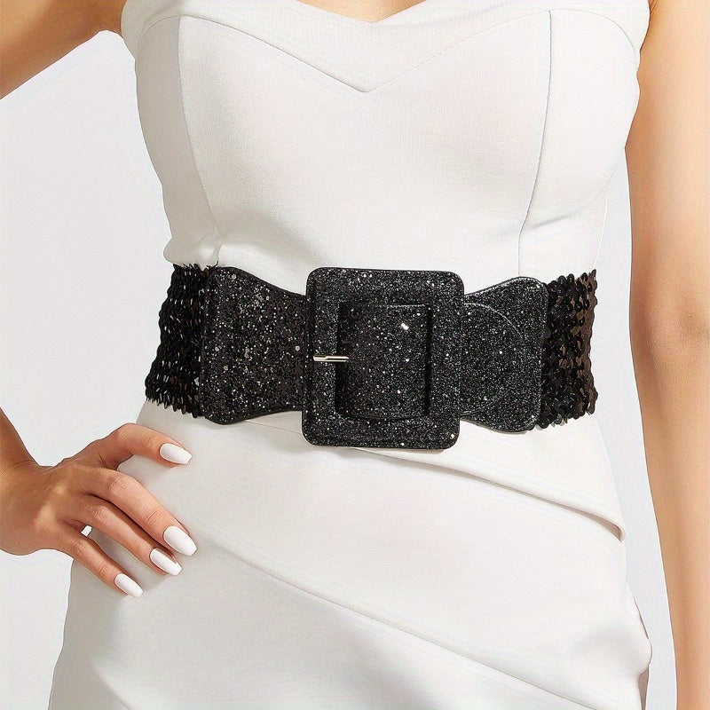 1 Stylish Simple Butterfly Style Buckle Wide Girdle Exquisite Gift INS French Fashion Trend Gift Daily Commuting Party Party to Wear to Send Friends a Family Gift (OPP Bag)
