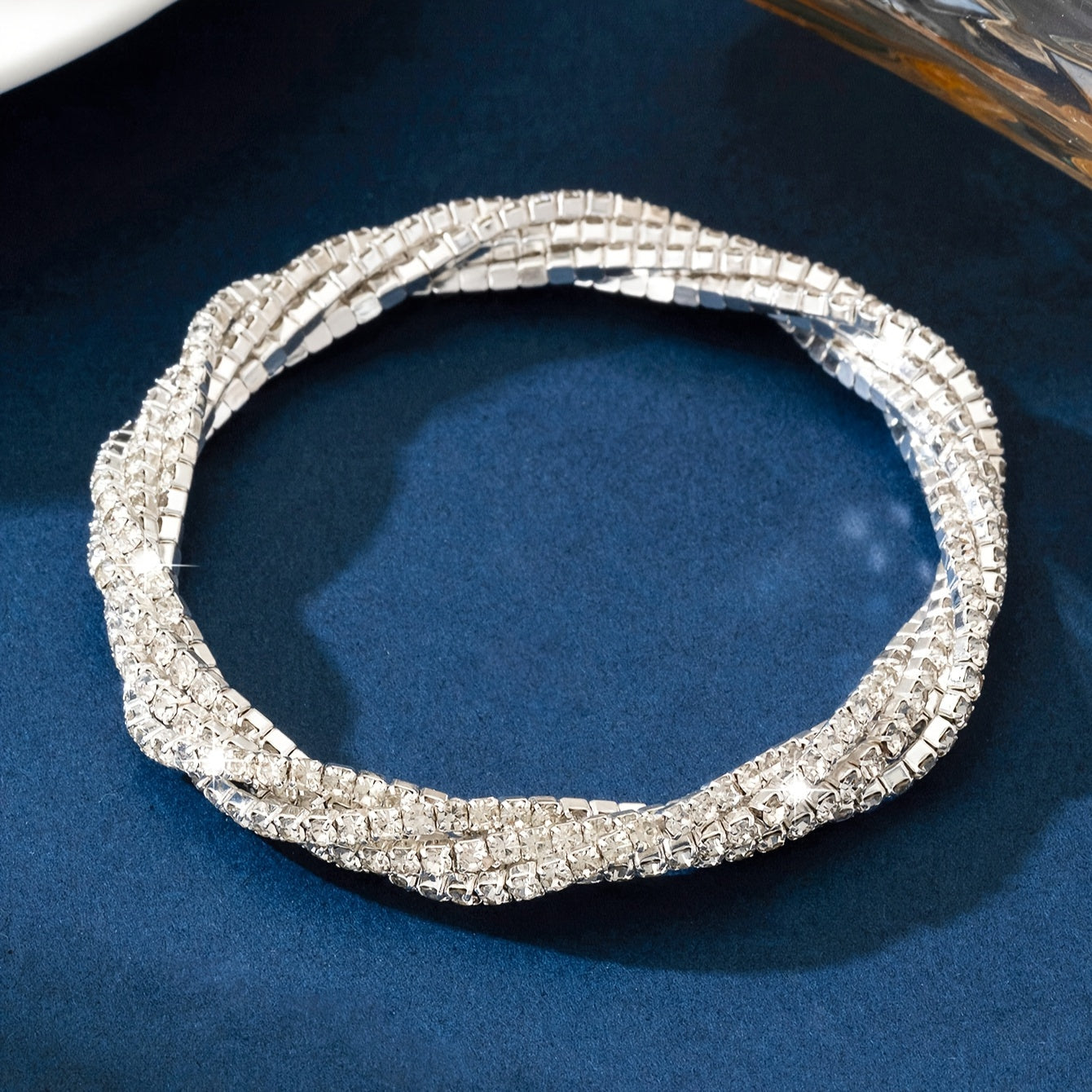1pc Elegant Simple Style Wrap Bracelet, Copper Base, for Women, Daily & Wedding Wear, All-Season Fashion Jewelry