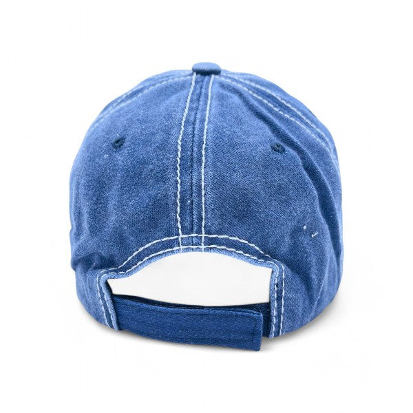 Beach Mode On Vintage Distressed Embroidered Baseball Cap For Women - 100% Cotton, Breathable, Casual, Adjustable, UV Protection