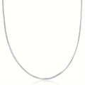 925 Sterling Silver Flexible Snake Chain Necklace for Men And Women, Available in 1MM And 2MM Thicknesses, in Lengths of 16, 18, 20, 22, And 24 Inches