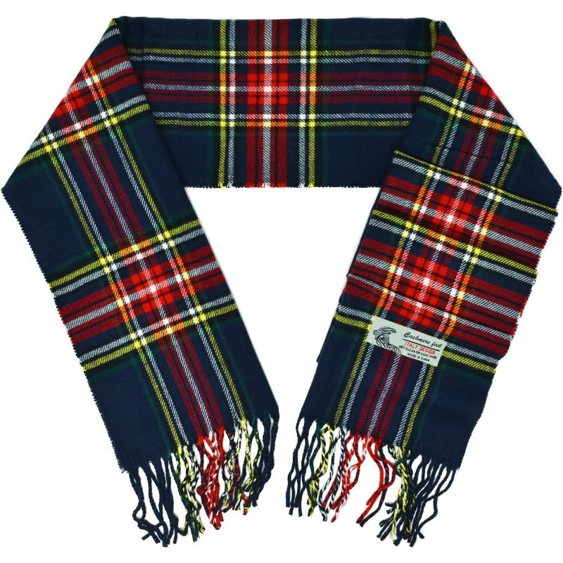 Scottish Stewart Tartan Plaid Luxurious Winter Scarf Soft Cashmere Feel 72"x12", Scottish Heritage Holiday Gift