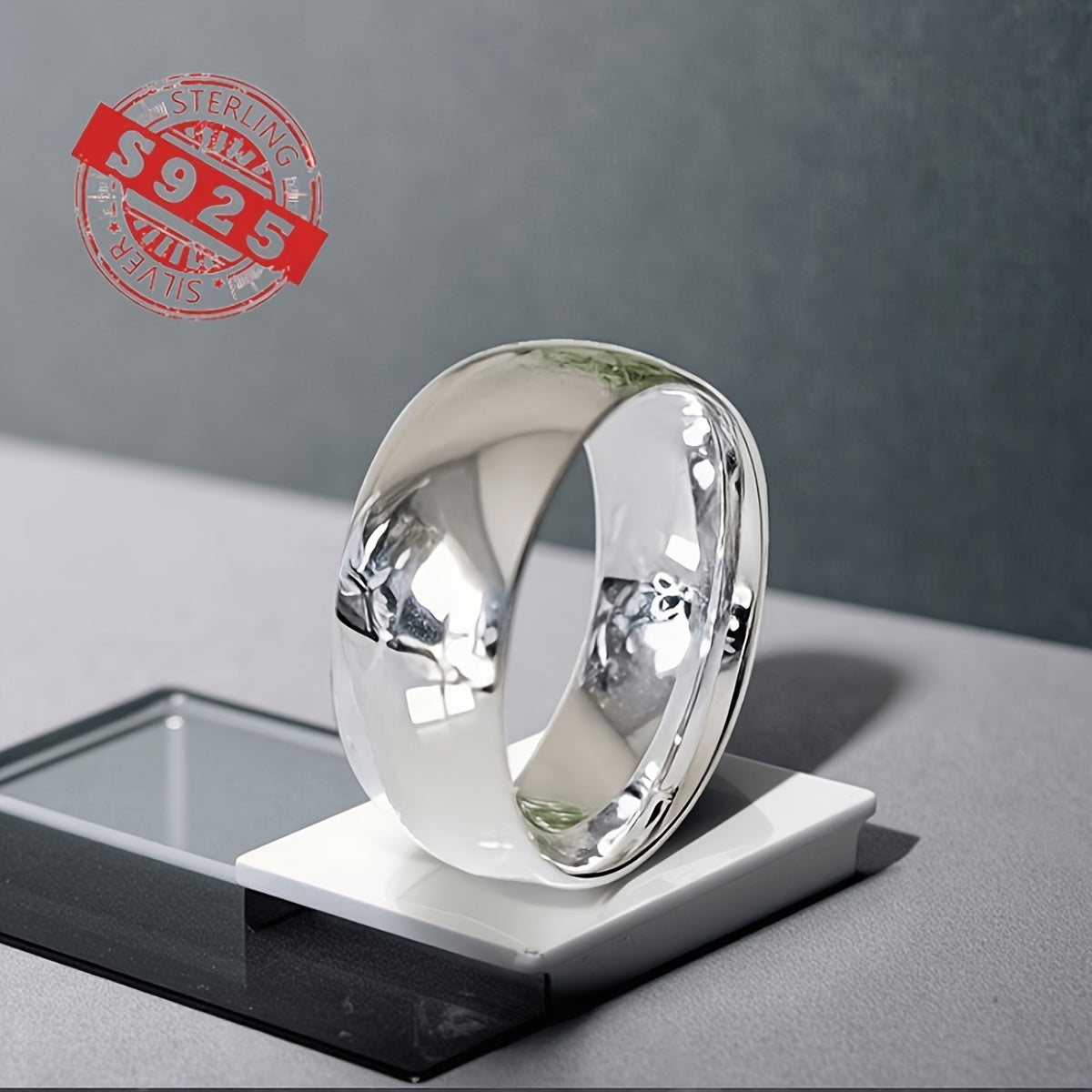 Sterling Silver Band Timeless Elegance in 8mm Solid Silver - Eternal Ring, Exquisite Craftsmanship, Durable Jewelry, Statement Ring for Jewelry Lovers, Bridal Accessory, Men Ring for Men High Quality