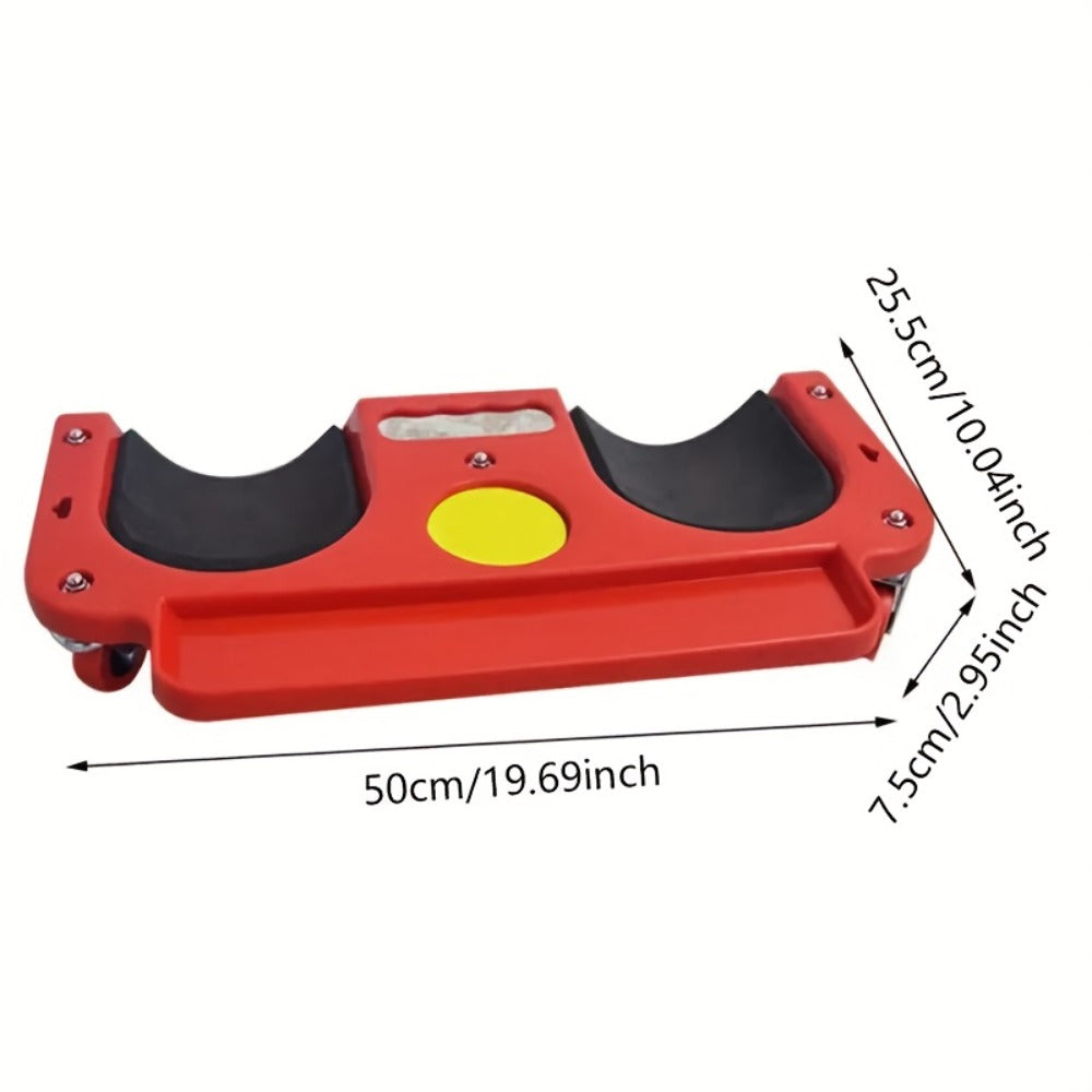 [With Wheels] 1pc Rolling Knee Pad Platform with Wheels, ABS Material, Multi-Function with Built-In Tool Tray, Comfortable Cushioned Kneeling Pad for Machine Workers, Carpenters, Flooring, And Car Repairs