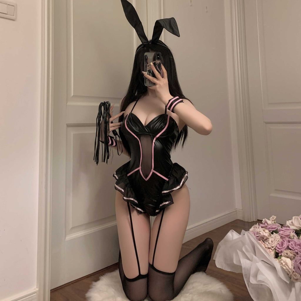 lovingocean Y-4013 Dark style bunny girl suit