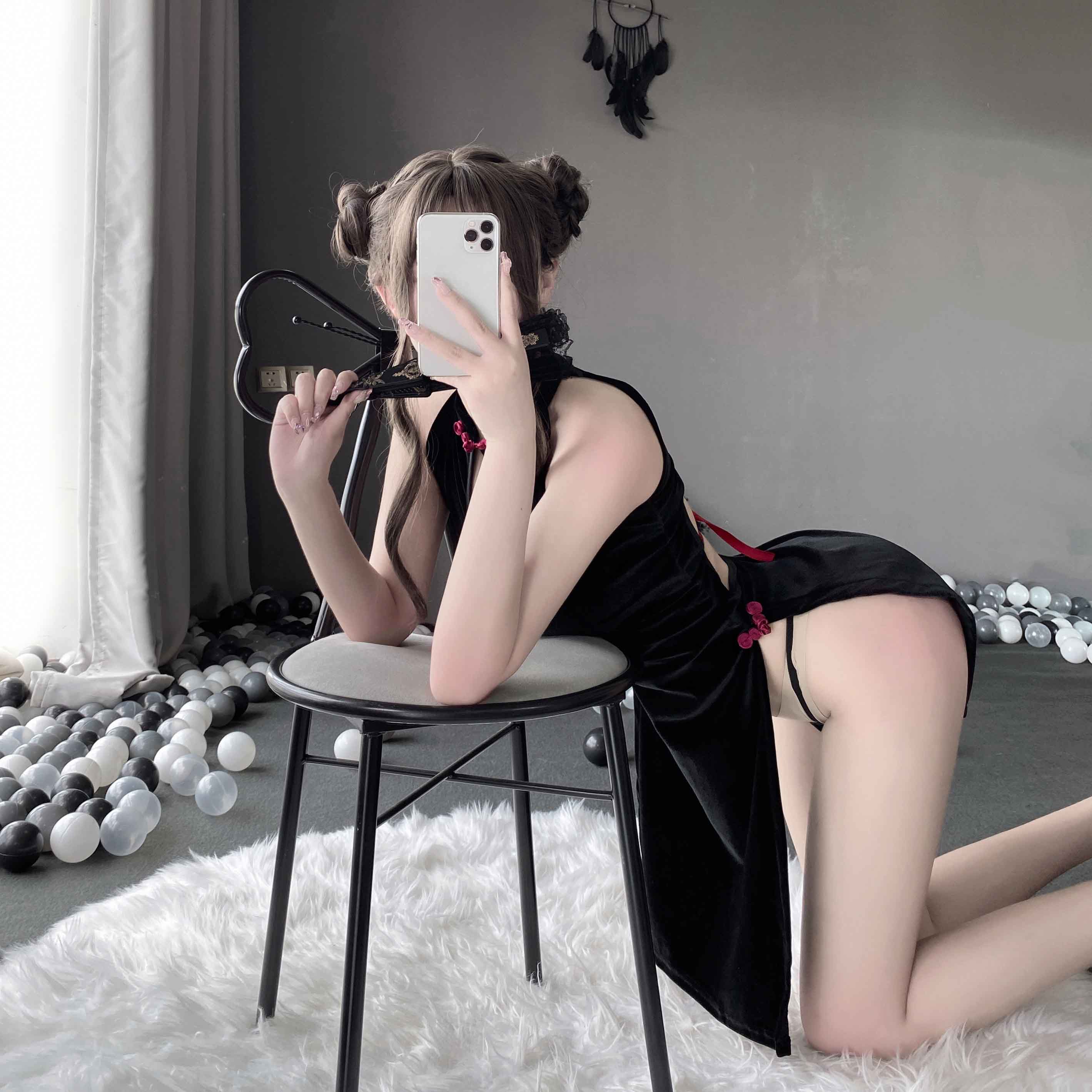 T-2295  Chinese style sex and emotional fun cheongsam