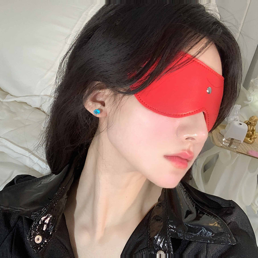 P-346 Leather blackout eye mask