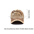 Men's Breathable Hip Hop Baseball Cap with Tiger Embroidery - Adjustable Mesh Trucker Hat | Perfect Birthday Gift