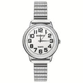 Women's Analog Quartz Elastic Watch, Stretch Wristwatch, Round Case, Expandable Strap, Large Arabic Numerals Scale Dial, Clear And Easy to Read, Suitable for Daily Casual Business Wear, Birthday Christmas Gift