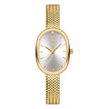 YaLaLuSi Elegant Women'S Quartz Watch Classic Oval Dial Leaf Pattern Bracelet Strap Comes With A Beautiful Gift Box Stylish Women'S Essential Accessories Valentine'S Day Gift Ideas