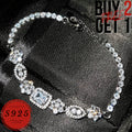 925 Sterling Silver Artificial Diamond Bracelet for Men and Women, Italy Fashion Jewelry with Gift Box, Multi-Size Necklaces - Birthday, Party, Holiday Gifts for Boyfriend, Girlfriend, Wife, Husband (Buy 2 Get 1 Free)