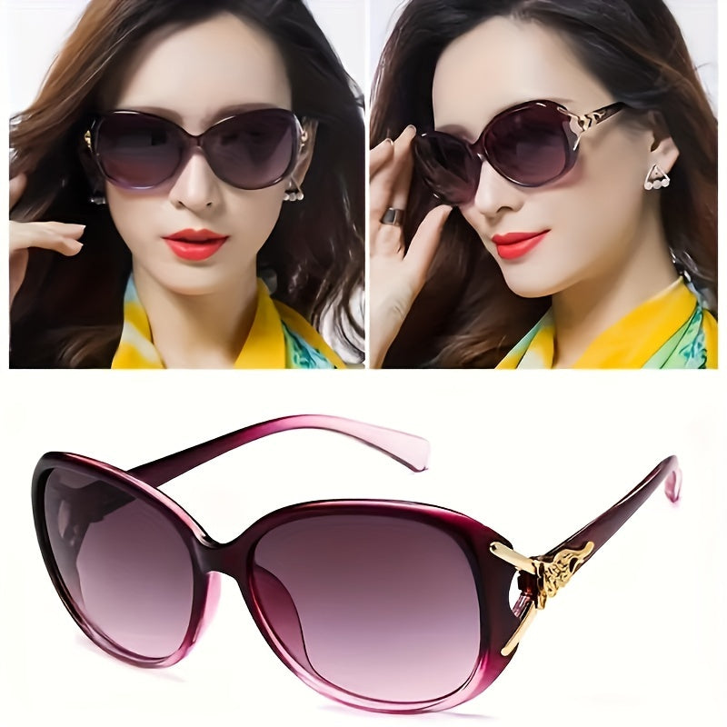 Paleshy 3 Pairs Of Women's Glasses, Fashion Over-sized Sunglasses, Women's Blackout Glasses, Anti-glare Sunglasses, Christmas Halloween Costume Matching Props