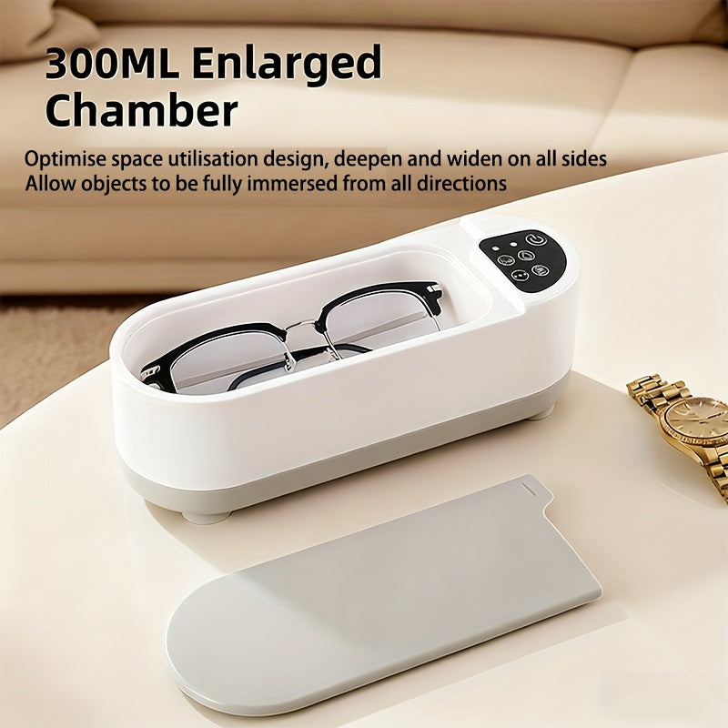 All-Around Cleaning, Multi-Functional Portable USB Rechargeable High-Frequency Vibration Cleaning Machine - Easy to Use at Home for Jewelry, Glasses, Watches, Etc.