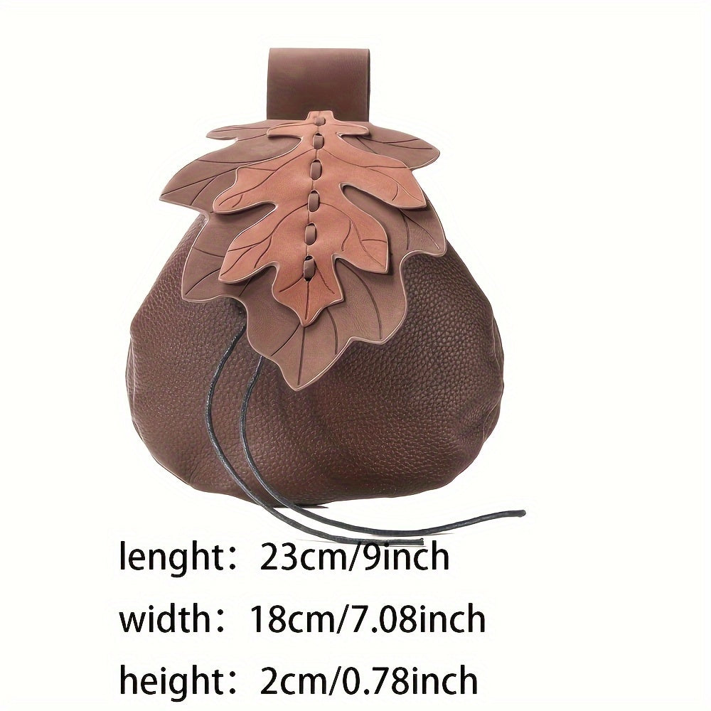 Vintage Belt Pouch Retro Drawstring Waist Bag Coin Purse Trendy Accessories
