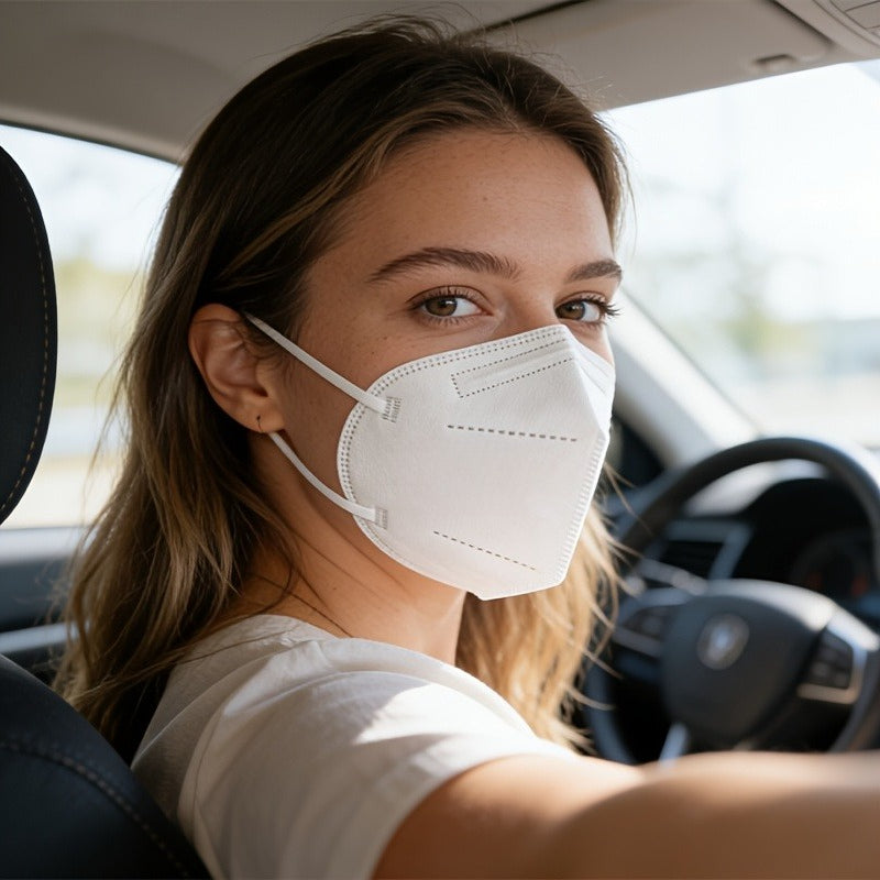Individually Wrapped Disposable Face Masks Suitable for Most Face Shapes - Breathable Windproof Warmth Retention, Elastic Ear Loops & Comfortable Fit for Daily Use, Travel, School, Work - Individually Wrapped for Hygiene (No)