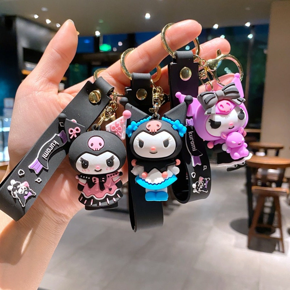 Sanrio Key Chain Pendant Kulomi Key Chain Doll Hanging Small Gift Key Ring