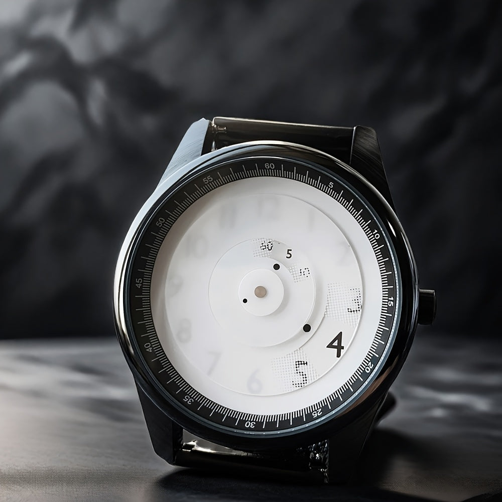 Cutting-Edge Design Unisex Watch, a Unique Pointerless Fashion Timepiece, Chic Wristwatch, Contemporary Watch, Avant-Garde Style, One-Of-A-Kind Timekeeper, Expertly Crafted, Long-Lasting Watch, Pointer-Free Wristwatch, Suitable for All Genders