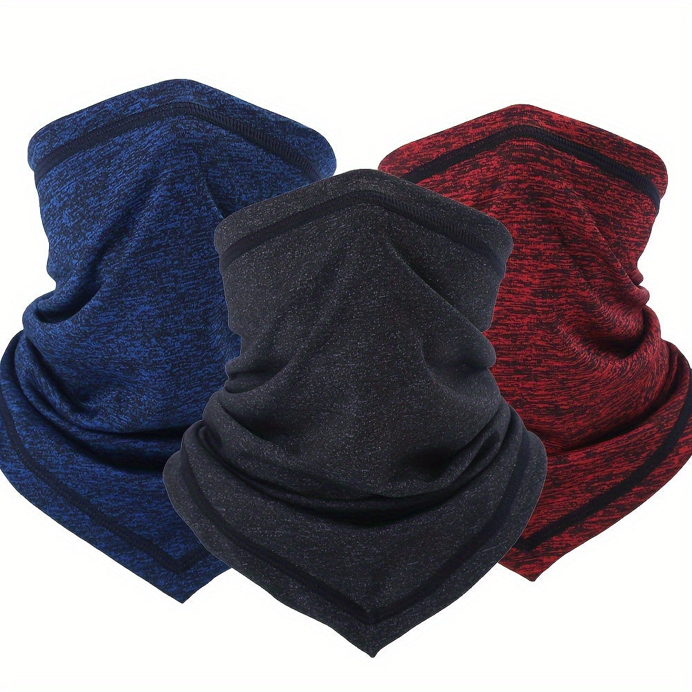 3pcs Summer Thin Neck Gaiter Soft Breathable Sun Protection for Outdoor Work, Sports And Activities: Skiing, Cycling, Motorcycling, Hiking, Running, Fishing, Traveling, CS Games