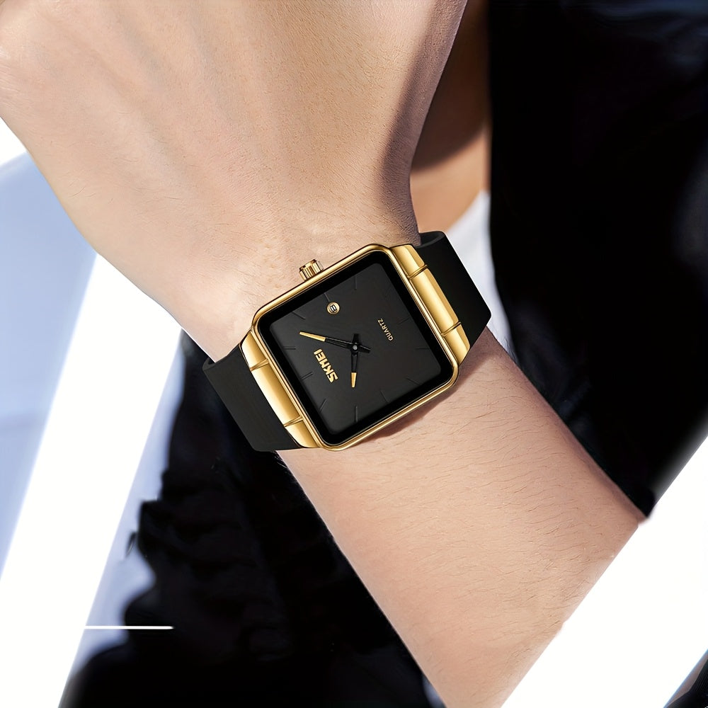The SKMEI Ladies' Quartz Watch Is Chic, Fashionable, And Sophisticated, Featuring a Sleek And Elegant Square Design with Quartz Movement. It'S Easy, Minimalist, And Subtle, Making It Ideal for Daily Use