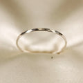 MASTERETSAM 1.0 mm Hammered 925 Sterling Silver Hammered Ring, Sterling Silver Stackable Ring, Available in U.S. Standard Sizes.