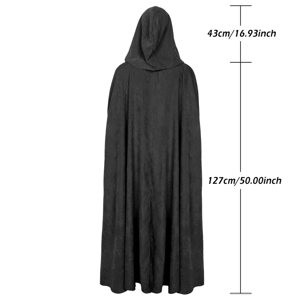 Medieval-Style Hooded Cloak for Women, Perfect for Halloween, Featuring Arm Openings And No