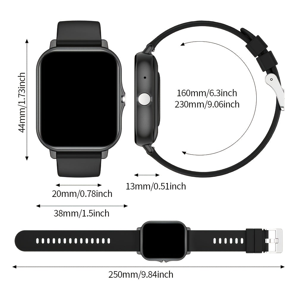 1.83-Inch Smart Watch - Wireless Calling, Music Play, Weather Forecast | Call Alerts, App Notifications, Versatile Watch Faces | Unisex Fitness Tracker, Stylish Sporty Design - Perfect Gift Smartwatch 2026