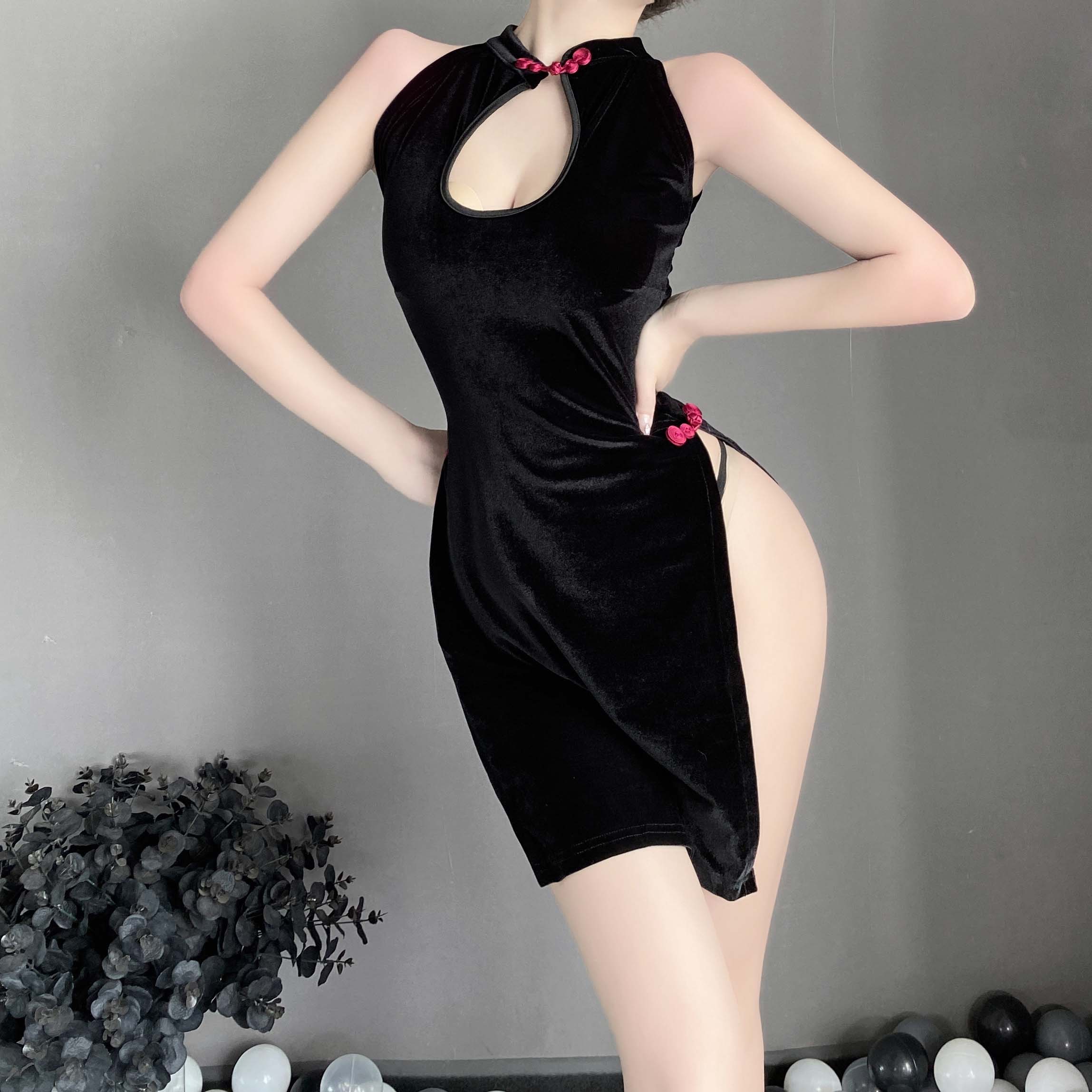 T-2295  Chinese style sex and emotional fun cheongsam