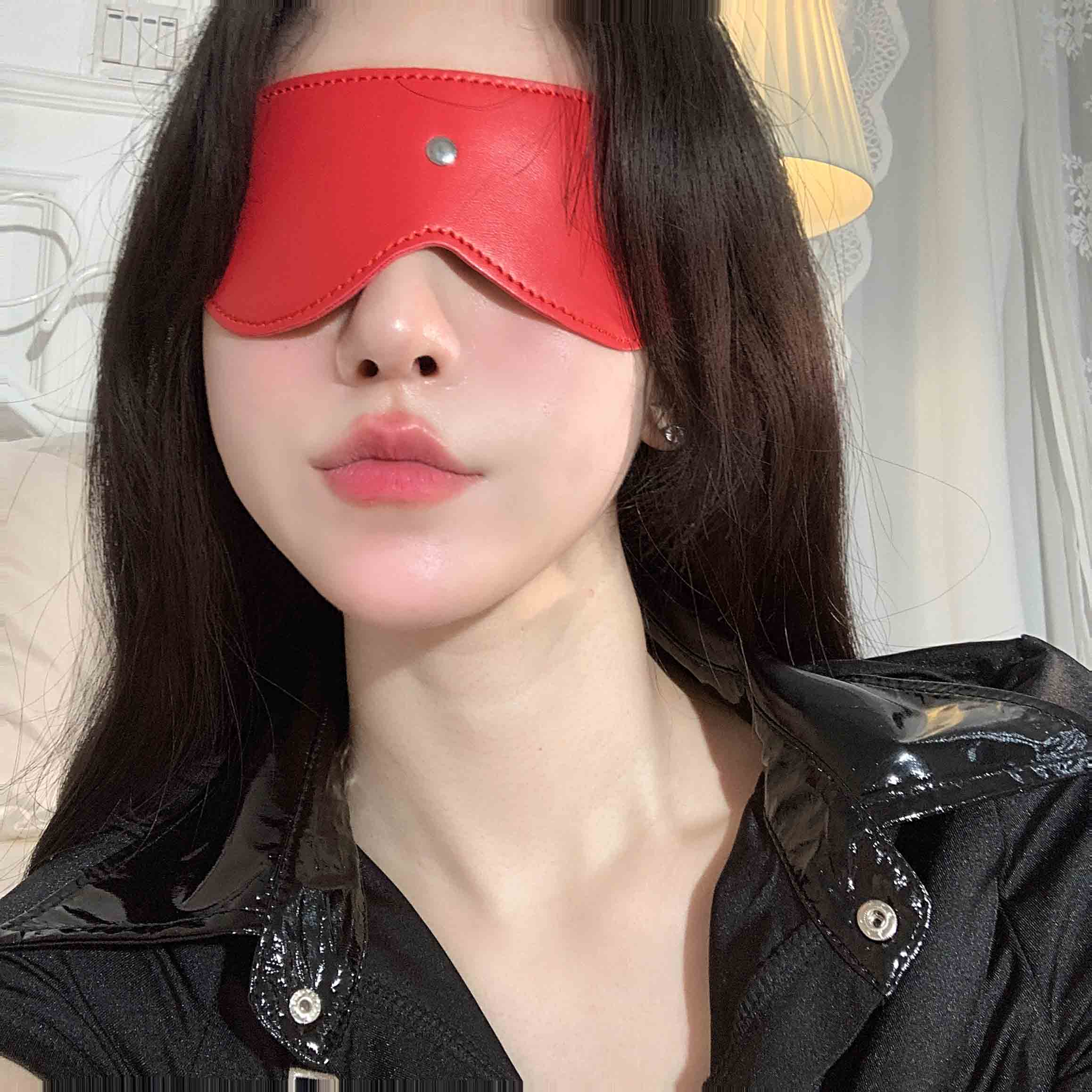P-346 Leather blackout eye mask